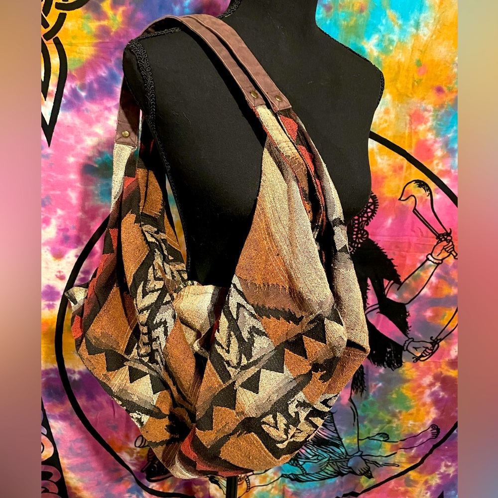 boho fabric shoulder bag